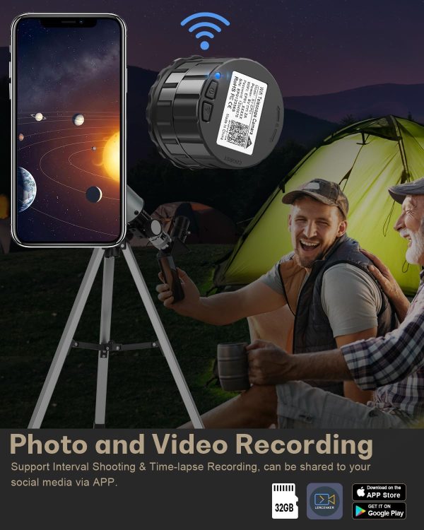 Telescope Eyepiece Camera dgtenk Black EP907-2