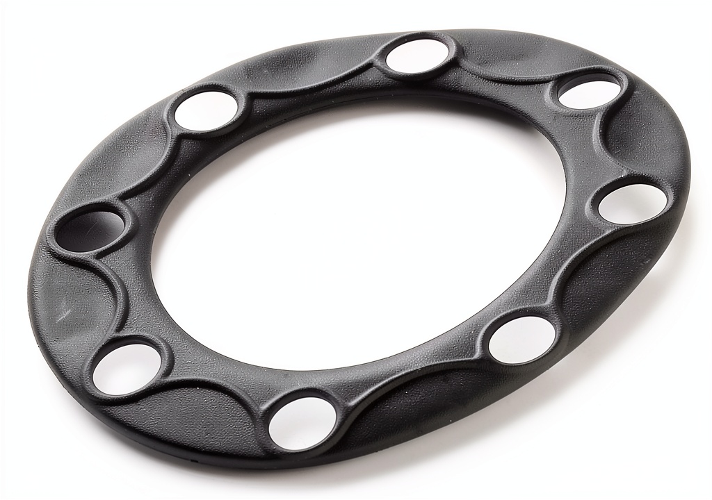 Dorman axle shaft flange gasket installed in a vehicle axle housing