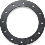 JAZ 12-Hole Flange Gasket Plastic Round 0.25in Racing Design-0