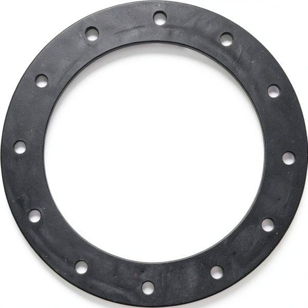 JAZ 12-Hole Flange Gasket Plastic Round 0.25in Racing Design-0