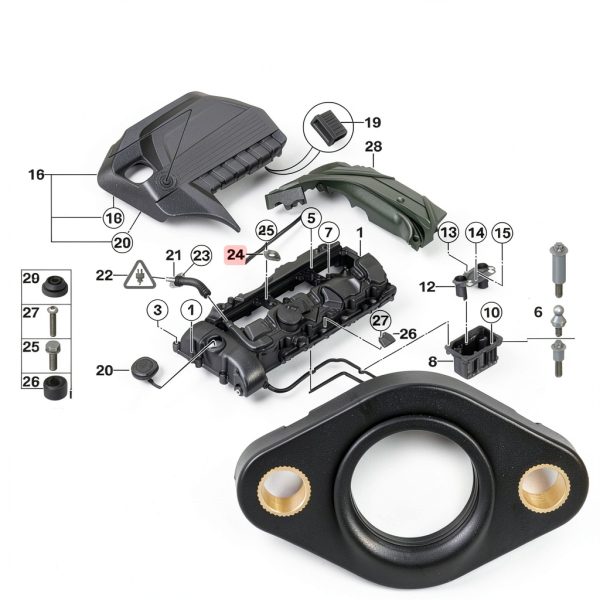 Flange Gasket BINB ROAD for BMW Series 1-7 Exact OEM Fit 11377502022-1