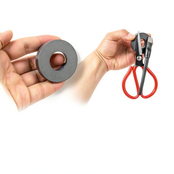 Ferrite Donut Magnets 6 Pack OD50xID25x8mm FINEZAHS Ring Magnets-2