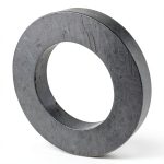 Large Ceramic Ring Magnet,Industrial Grade 8 Ferrite Ring Magnets with Hole for Science Experiment-OD100mmxID60mmx15mm-0