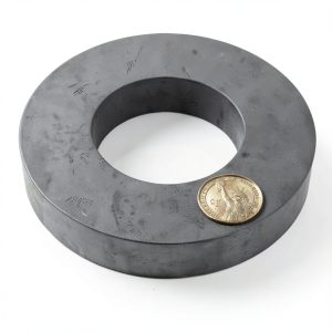 Ferrite Ring Large Magnet AOAUTO 4.72in Ceramic Donut with Hole-0