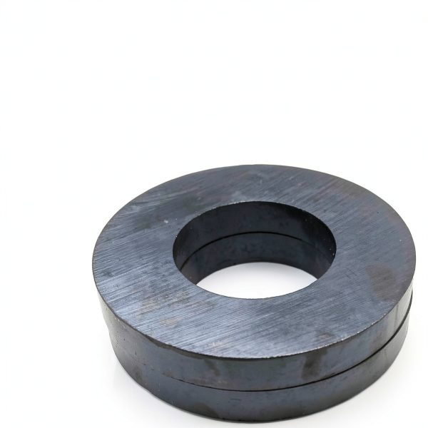 Ferrite Magnet Ring OD80 x ID40 x 10mm C8 Ceramic Pack of 2-4
