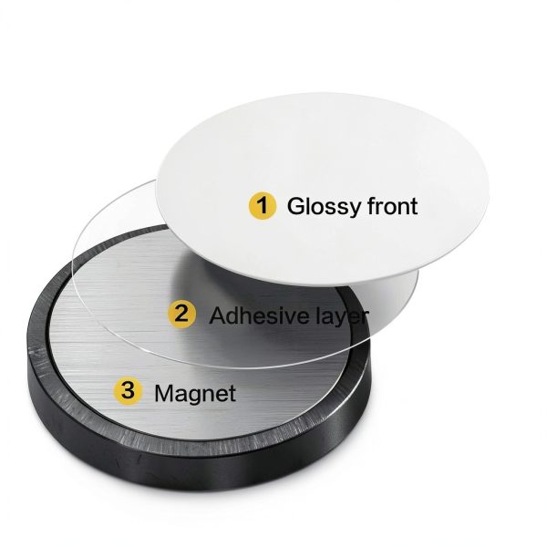 DIYMAG Ceramic Disc Magnets 68 Packs with Double-Sided Adhesive, Ceramic Industrial Magnets. Perfect for Fridge, DIY, Building, Scientific, Craft, and Office Magnets-1