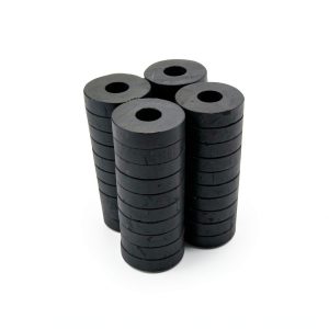 TSUYA 40 Pcs Strong Neodymium Ring Magnets, 21mm (0.83 inch) OD with Center Hole for DIY Crafts, Science Projects, Office Organizing & Whiteboard Displays-0