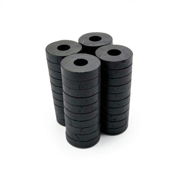 TSUYA 40 Pcs Strong Neodymium Ring Magnets, 21mm (0.83 inch) OD with Center Hole for DIY Crafts, Science Projects, Office Organizing & Whiteboard Displays-0