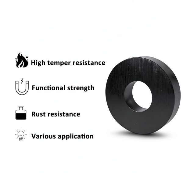 TSUYA 40 Pcs Strong Neodymium Ring Magnets, 21mm (0.83 inch) OD with Center Hole for DIY Crafts, Science Projects, Office Organizing & Whiteboard Displays-4