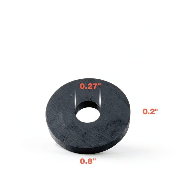 TSUYA 40 Pcs Strong Neodymium Ring Magnets, 21mm (0.83 inch) OD with Center Hole for DIY Crafts, Science Projects, Office Organizing & Whiteboard Displays-3