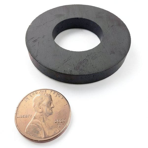 Ceramic Ring Magnets Master Magnetics 1.75" OD 0.865" ID Pack of 2-3