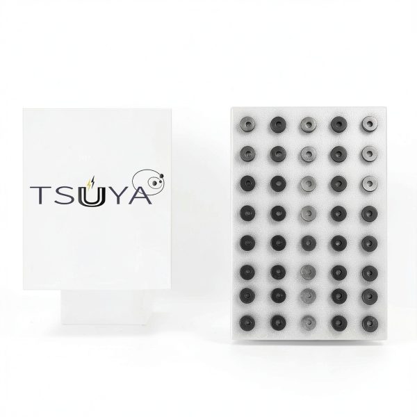 TSUYA 40 Pcs Strong Neodymium Ring Magnets, 21mm (0.83 inch) OD with Center Hole for DIY Crafts, Science Projects, Office Organizing & Whiteboard Displays-7