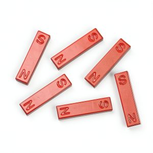 hand2mind Red Ceramic Bar Magnets 1.5 Inch Pack of 6-0