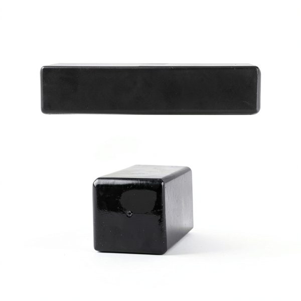 Ferrite Cow Magnet 3in Black Powder Coat Pack of 4 Master Magnetics-2