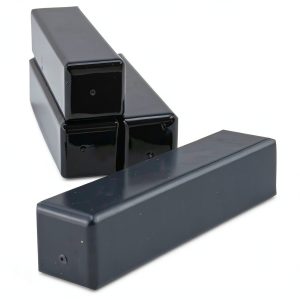 Ferrite Cow Magnet 3in Black Powder Coat Pack of 4 Master Magnetics-0